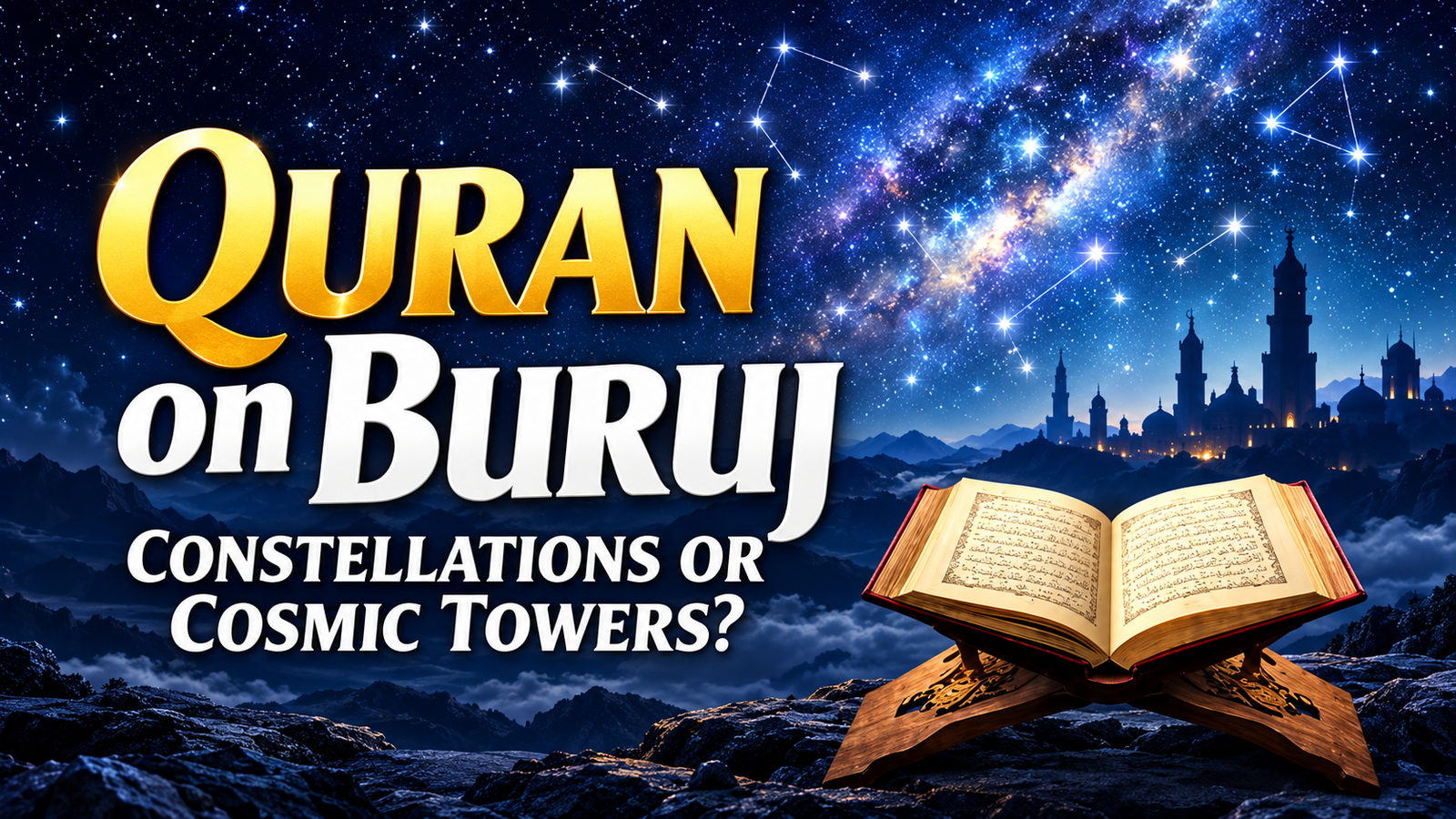 Thumbnail: Quran on Buruj — Constellations or Cosmic Towers?