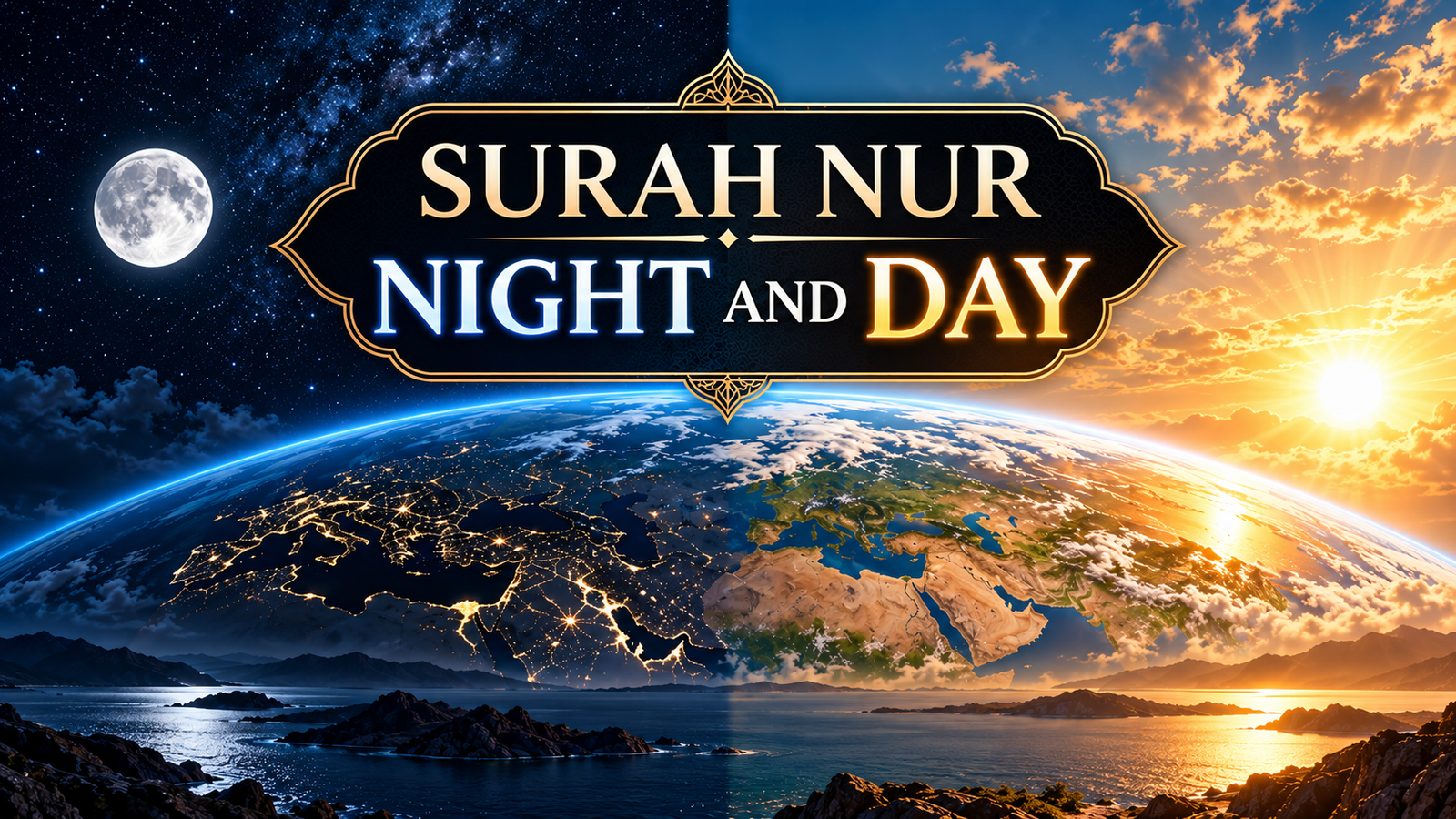 Thumbnail: Surah Nur on Night and Day